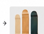 Finished skateboard decks reference photo