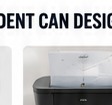 Desktop printer printing skateboard template reference